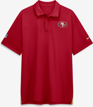 Nike Men's Nike Scarlet San Francisco 49ers Sideline Powerful Blocking Dri-FIT Tour Polo