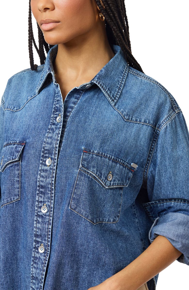 Scotch & Soda Denim Western Shirt, Alternate, color, Santa Fe