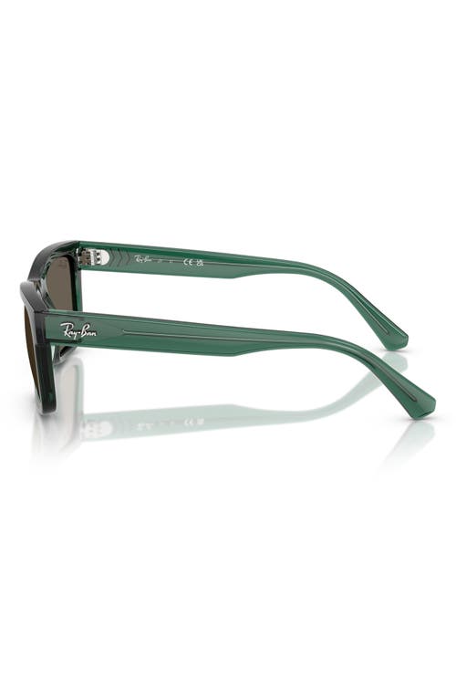 Ray Ban Ray-ban Kids' 49mm Rectangular Sunglasses In Transparent Green