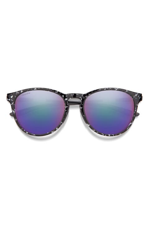 Wander 55mm ChromaPop™ Polarized Round Sunglasses