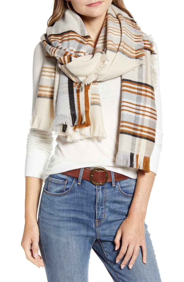 Treasure & Bond Stripe Blanket Wrap, Alternate, color, 