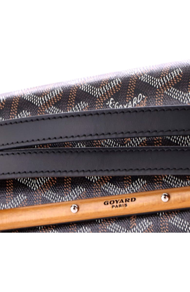 Pre-Owned Goyard Monte Carlo Clutch with Strap Coated Canvas PM, Alternate, color, Black