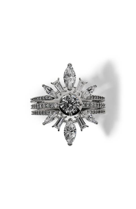 Cannes Cubic Zirconia Stack Ring