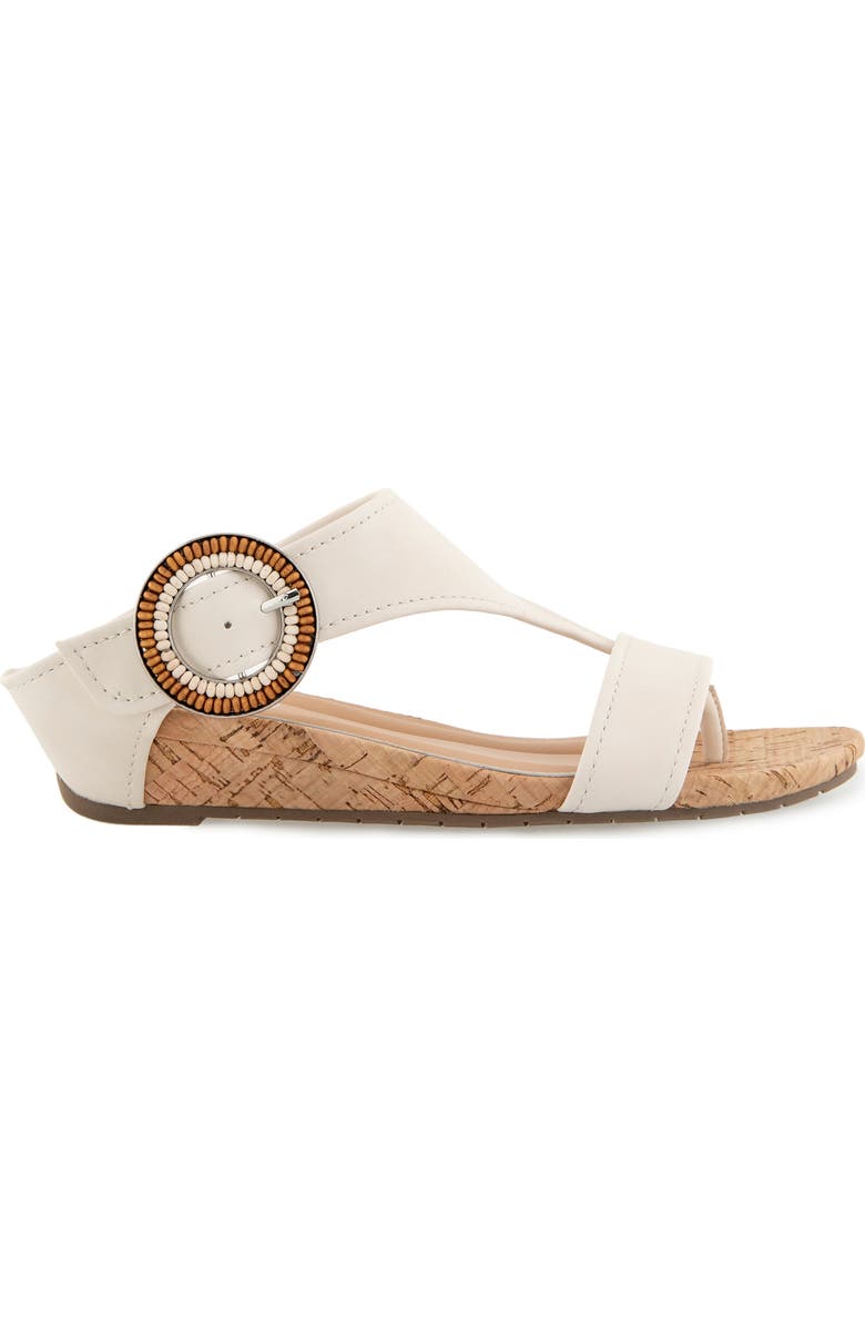 Reaction Kenneth Cole Great Buckle Slide Sandal, Alternate, color, Off White