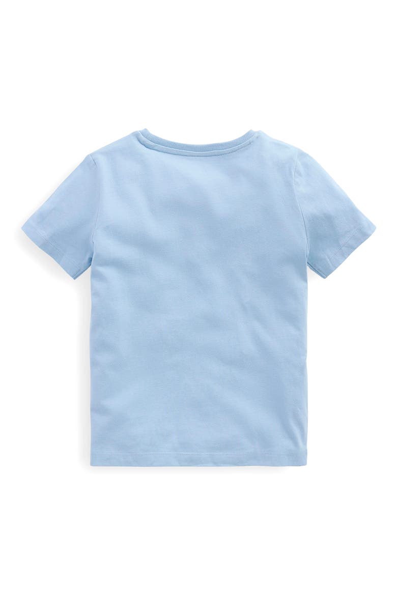 Kids' Dinosaur Bouclé Cotton T-Shirt, Alternate, color, SKY BLUE DINO