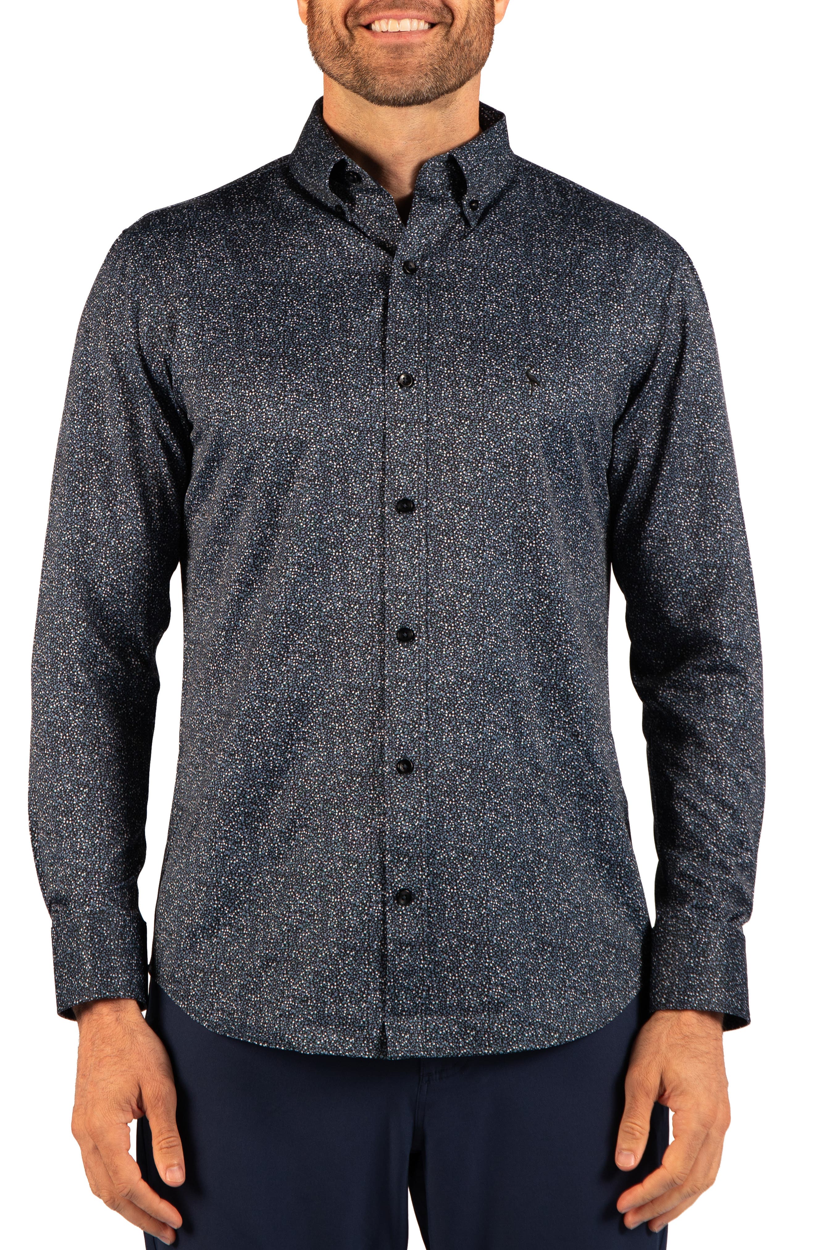 Floral Printed Performance Shirt