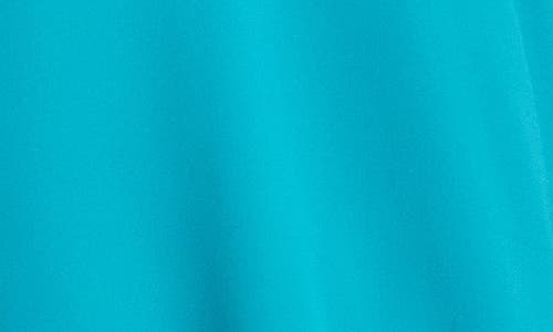 Karen Kane Asymmetric Hem Crepe Top In Teal