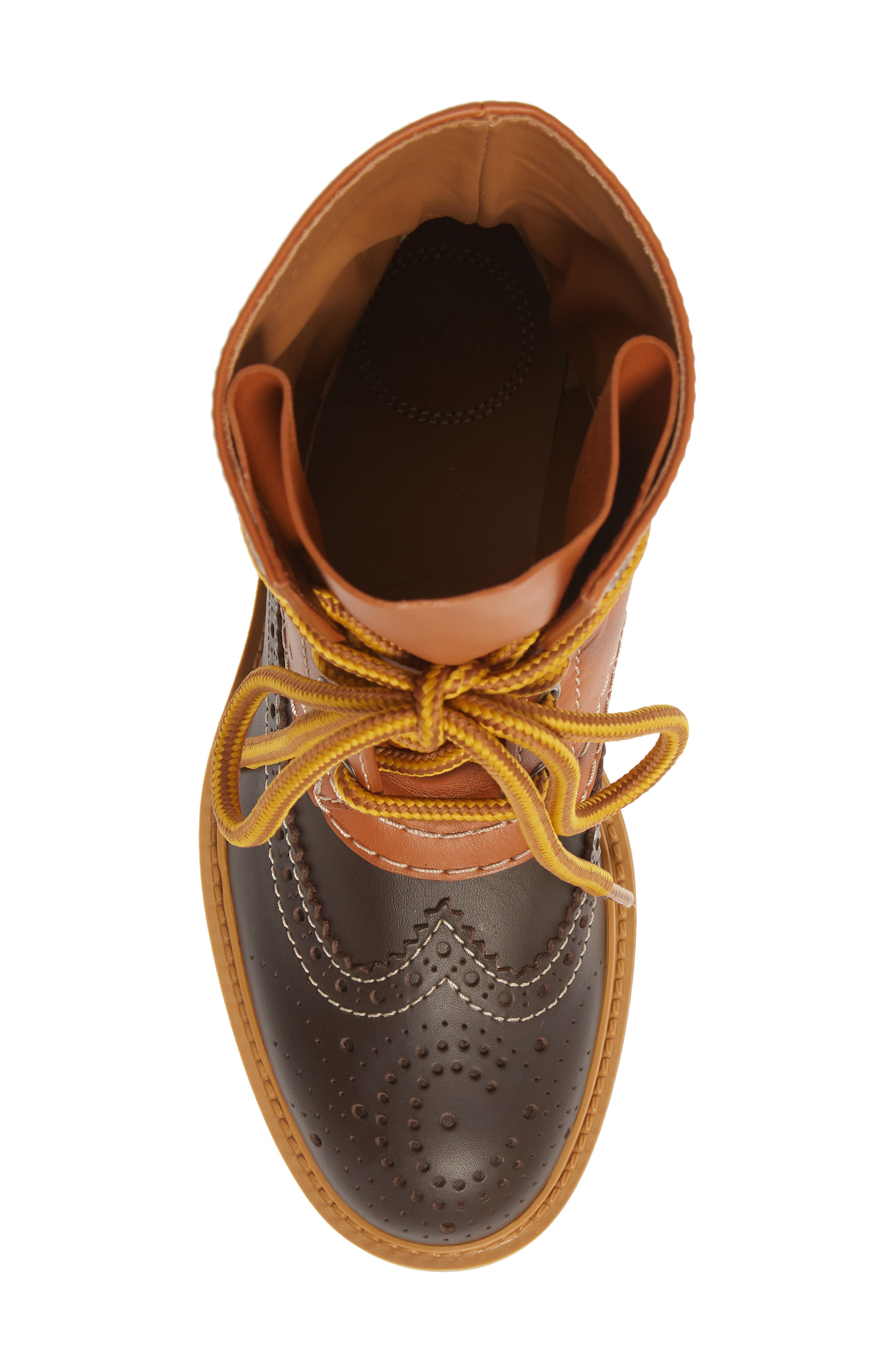 Chloé Franne Lace-Up Boot, Alternate, color, 