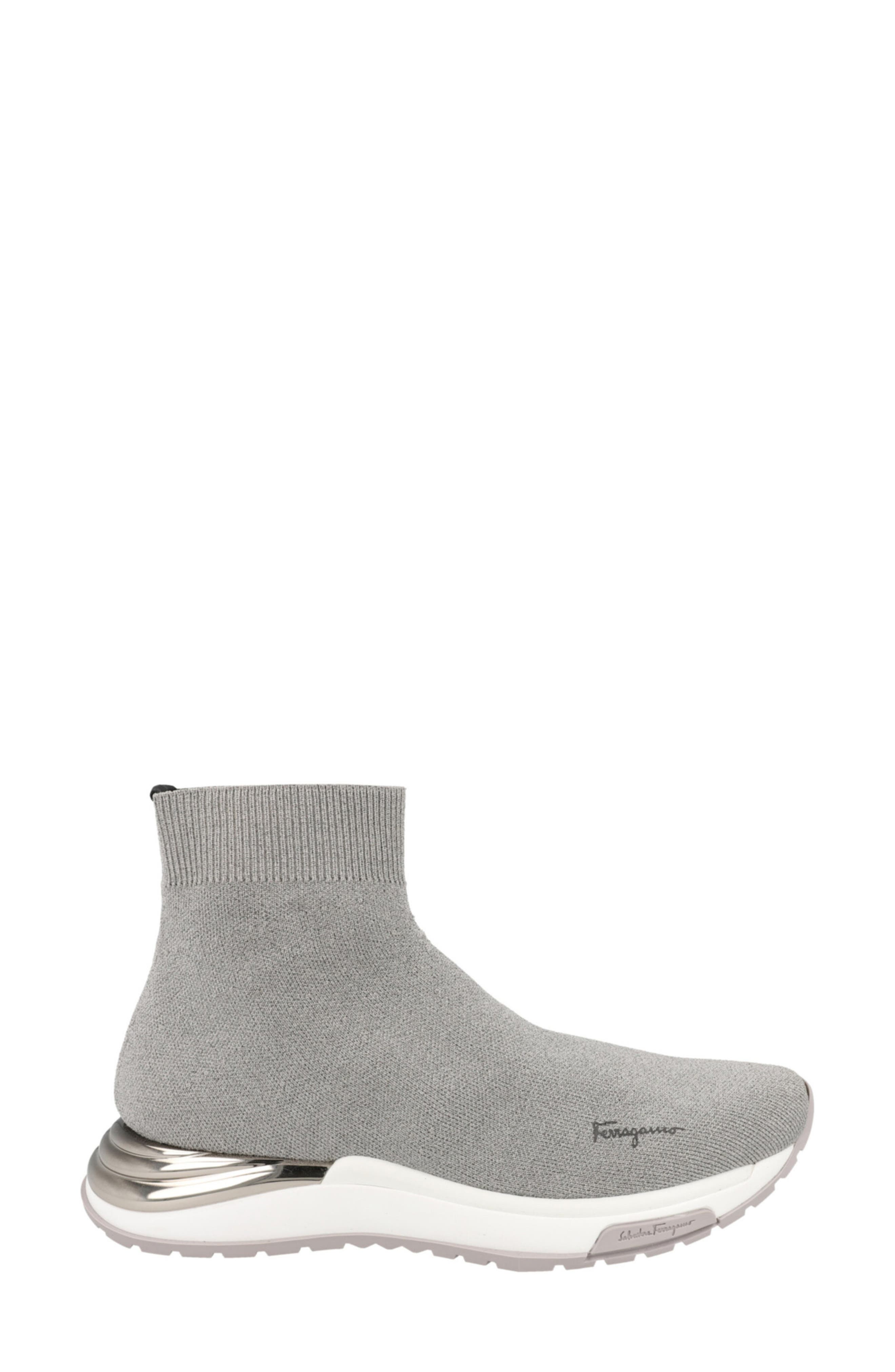 FERRAGAMO Ninette Knit Sock High Top Sneaker, Alternate, color, 