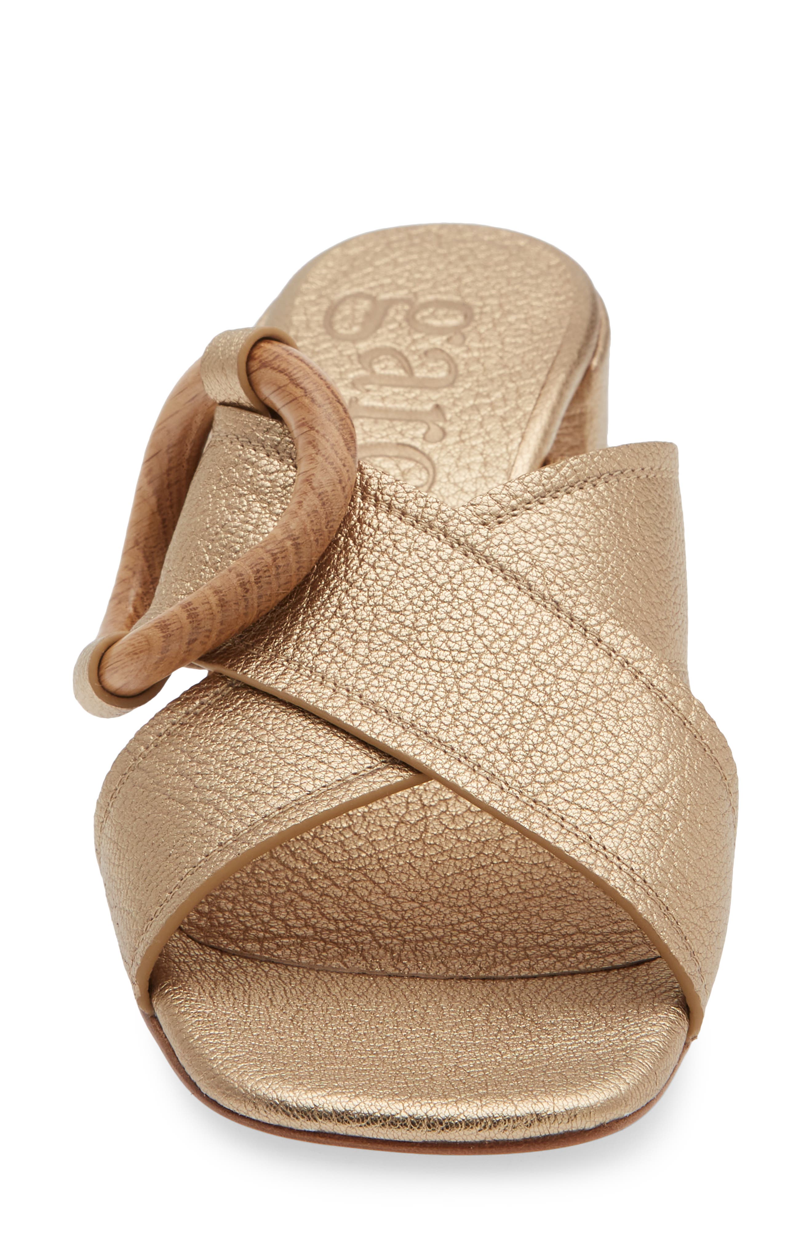 Pedro Garcia Uxia Slide Sandal, Alternate, color, Nugget Petitgrain-Oak