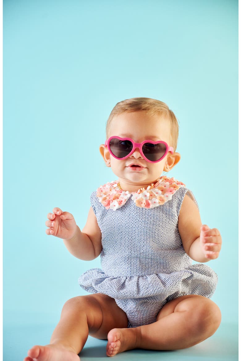 Kids' Paparazzi Pink Heart Sunglasses, Alternate, color, PAPARAZZI PINK