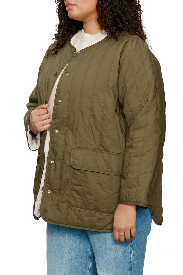 Reversible Quilted Jacket, Alternate, color, KALAMATA GREEN