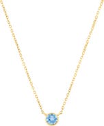 EFFY 18k Gold Plated Sterling Silver Blue Stone Pendant Necklace