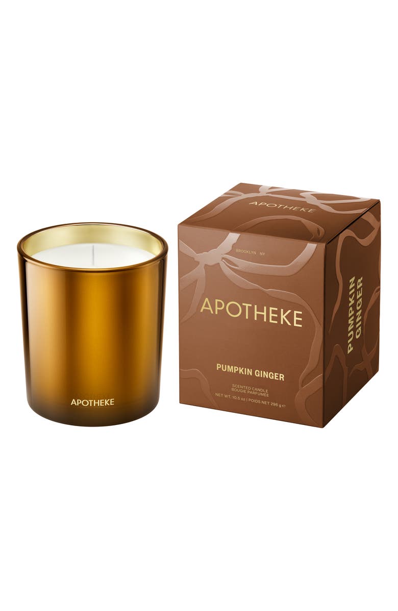 APOTHEKE Pumpkin Ginger Classic Scented Candle, Main, color, Rust/ Copper