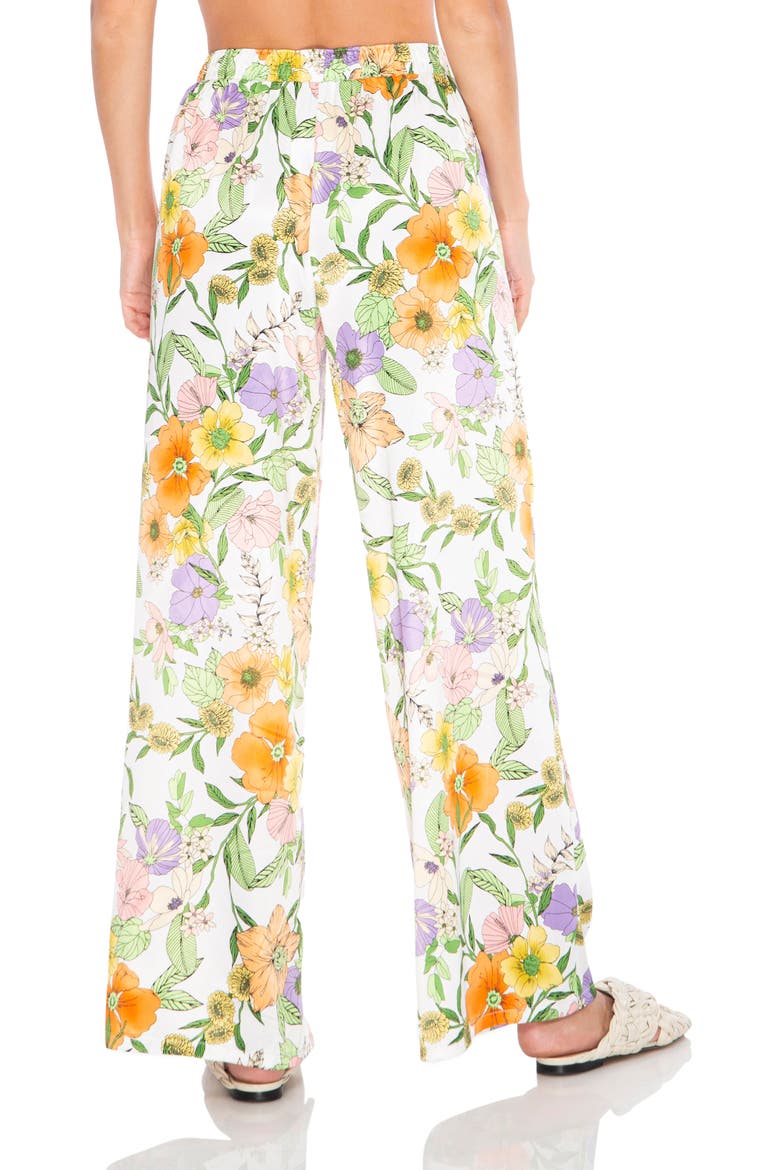 Calla Satin Wide Leg Pants, Alternate, color, VINTAGE FLORAL