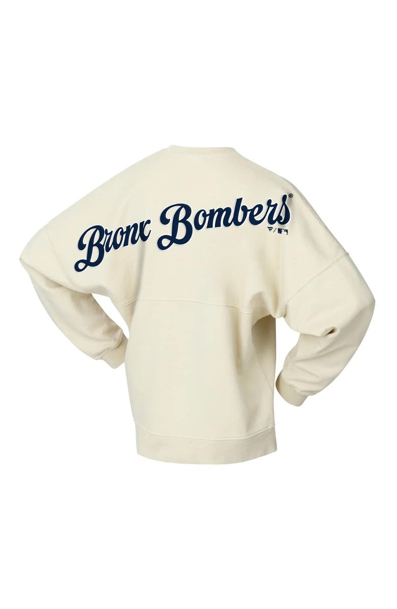 FANATICS Women's Fanatics Tan New York Yankees Pennant Flag Branded Fleece Pullover Sweatshirt, Alternate, color, Tan