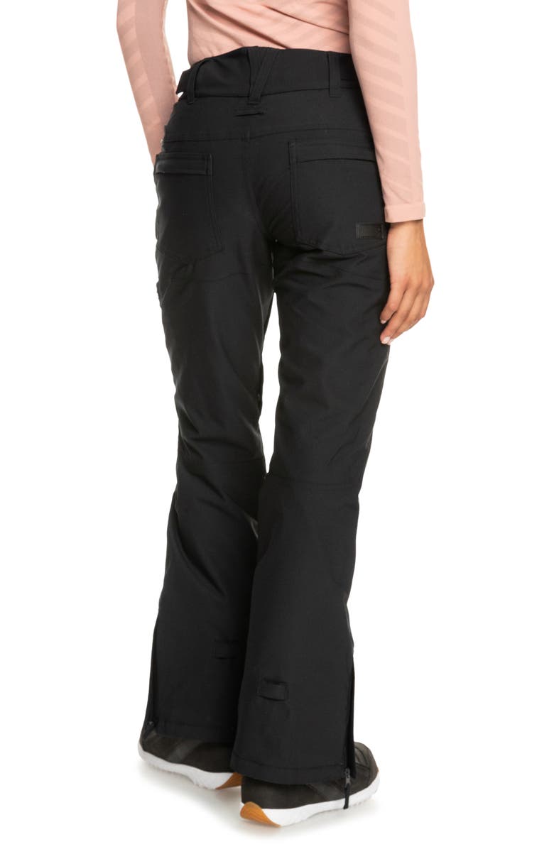 Roxy Cabin Slim Fit Waterproof Snow Pants, Alternate, color, 