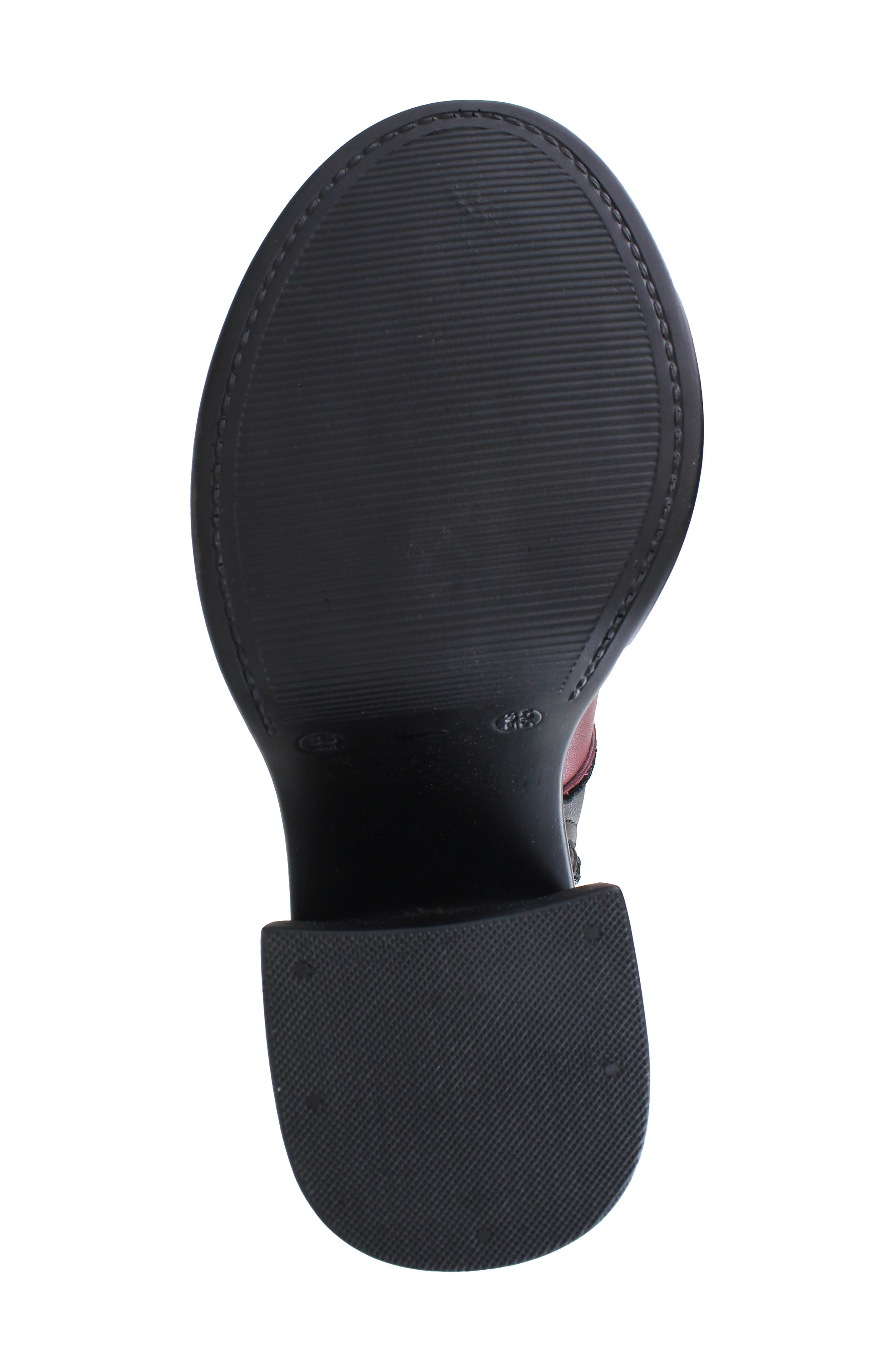 ZIGI Noa Platform Bootie, Alternate, color, Black/ Red