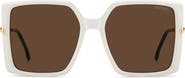 Carrera Eyewear 57mm Rectangular Sunglasses