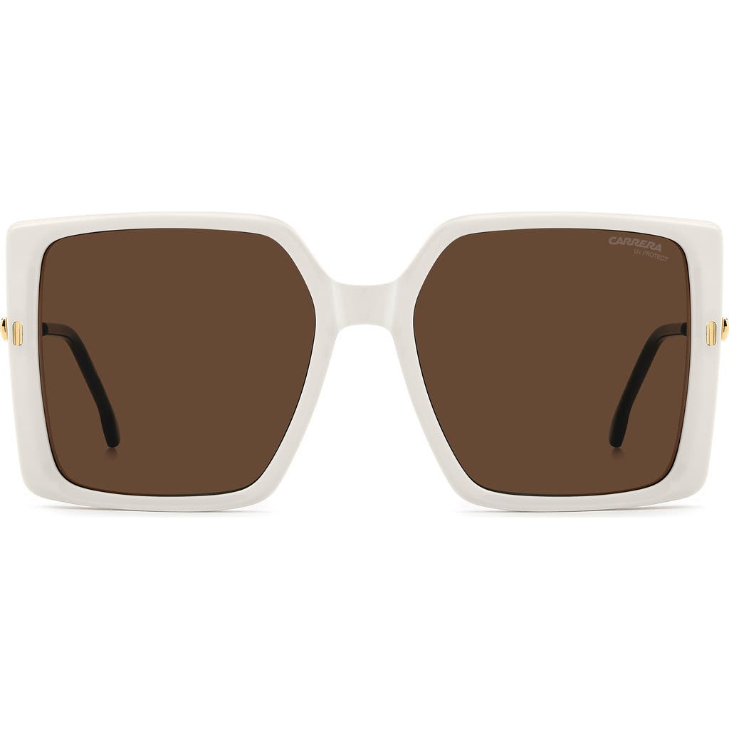 Carrera Eyewear 57mm Rectangular Sunglasses In Brown