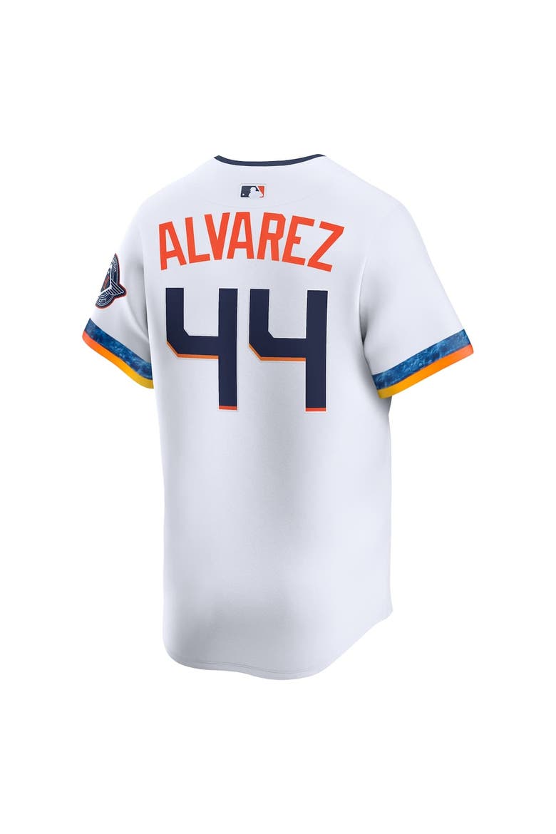 Men's Nike Yordan Alvarez White Houston Astros 2025 City Connect Limited Player Jersey, Alternate, color, White