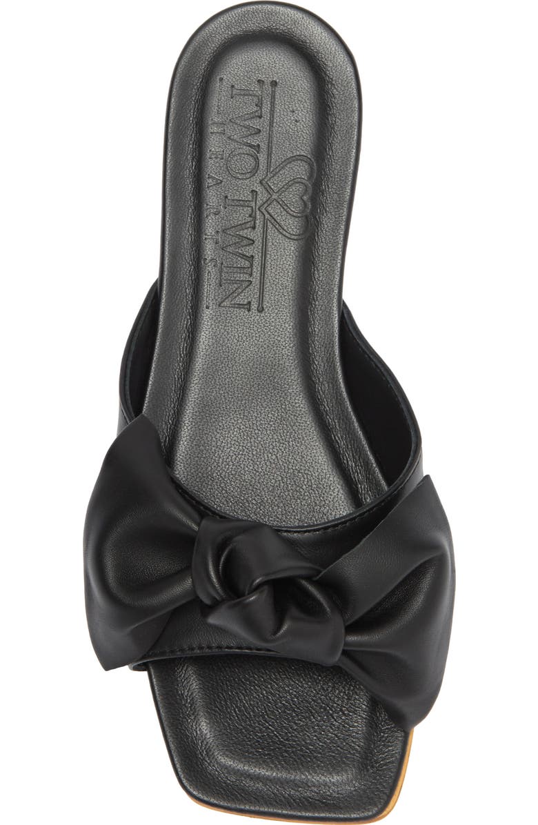 2 Twin Hearts Bow Flat Sandal, Alternate, color,