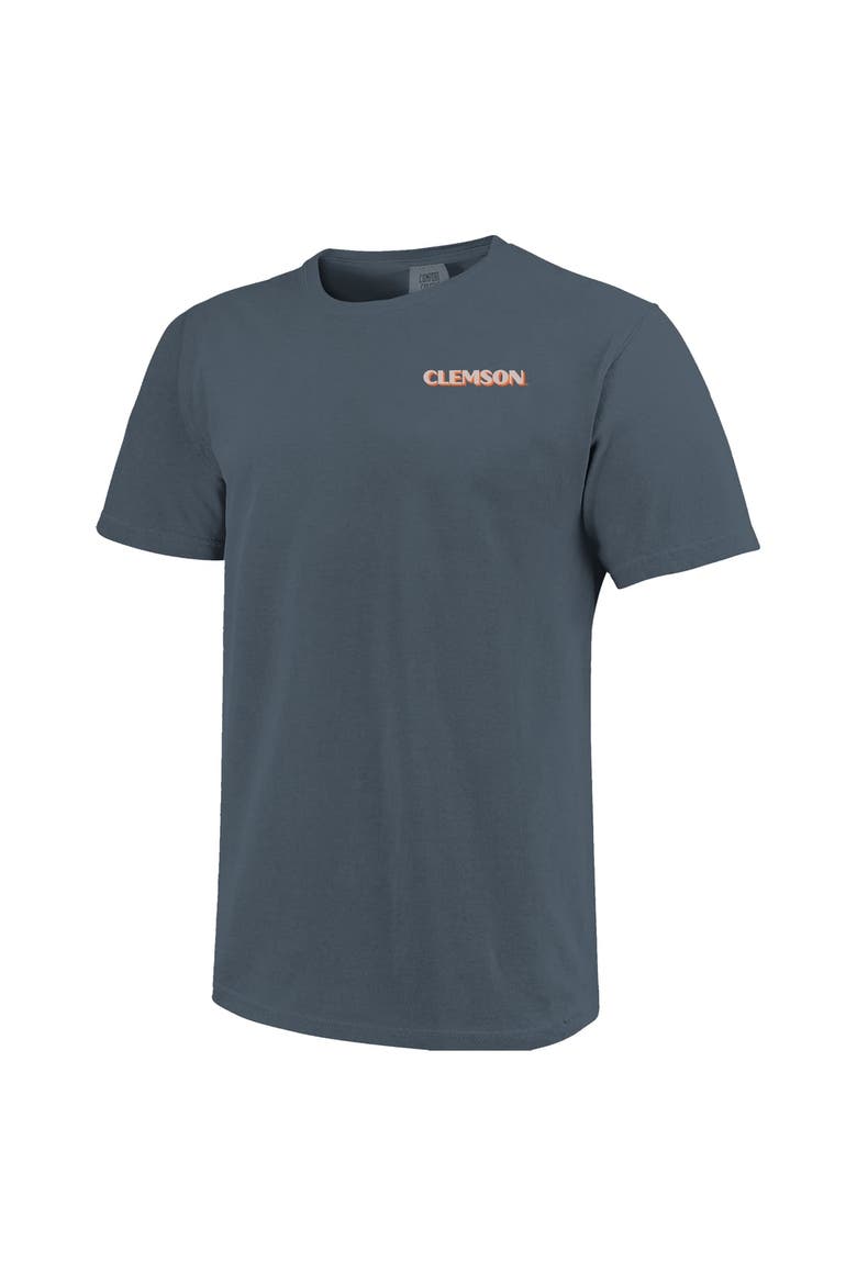 Men's  Navy Clemson Tigers Comfort Colors Team Statue T-Shirt, Alternate, color, Navy