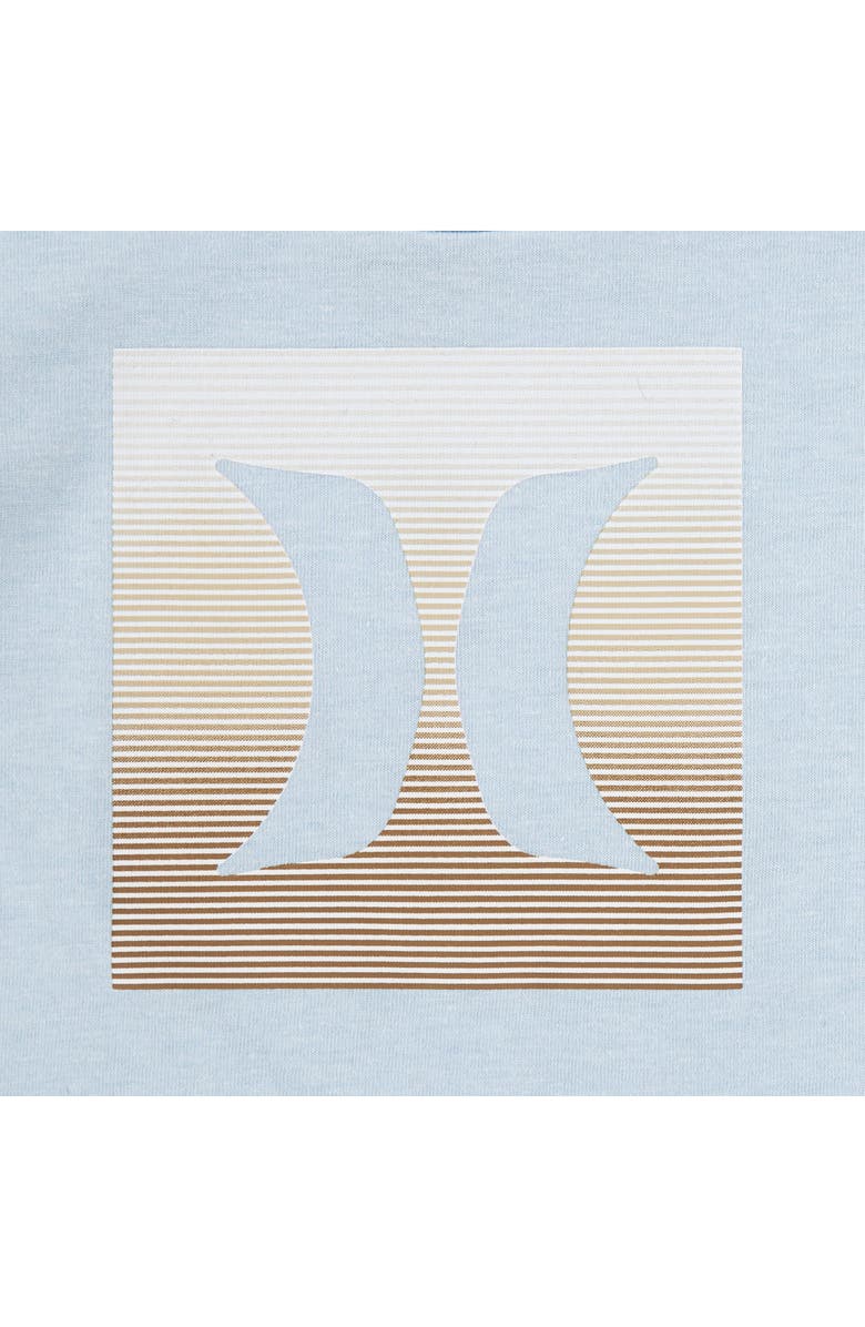 Hurley Icon Ombré Logo T-Shirt & Twill Shorts Set, Alternate, color, 