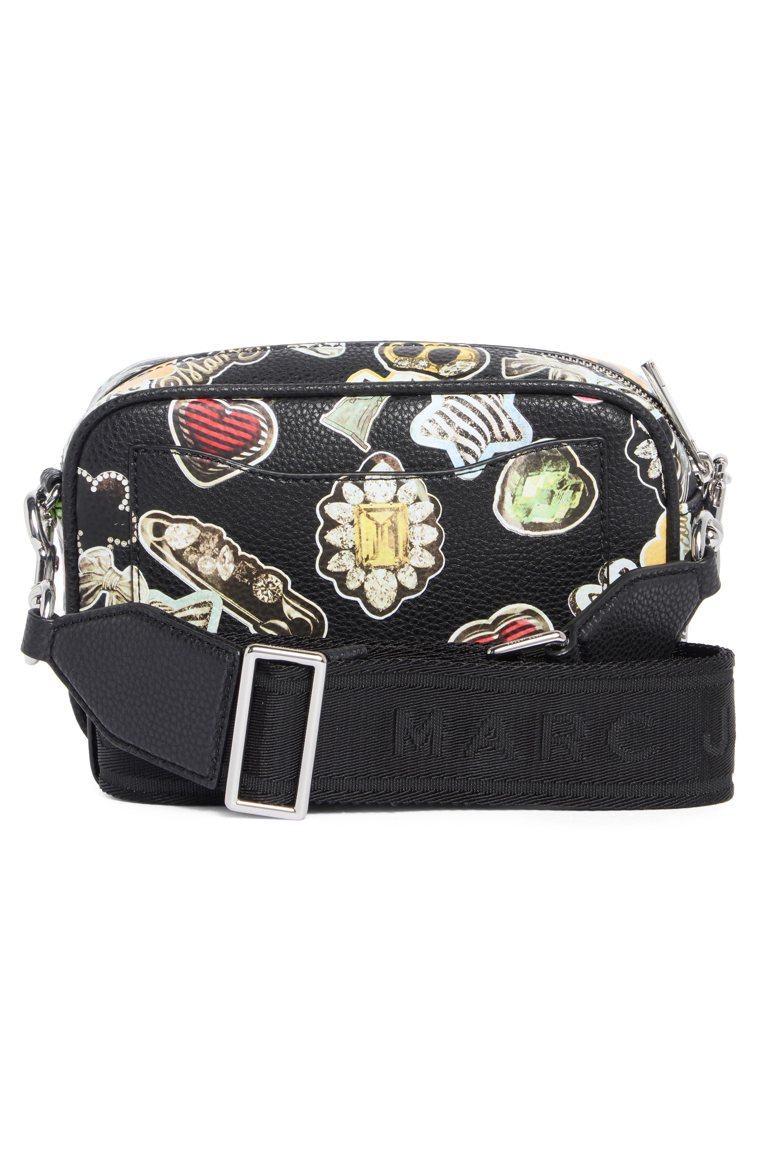 Marc Jacobs Sticker Bold Flash Camera Bag, Alternate, color, Black Multi