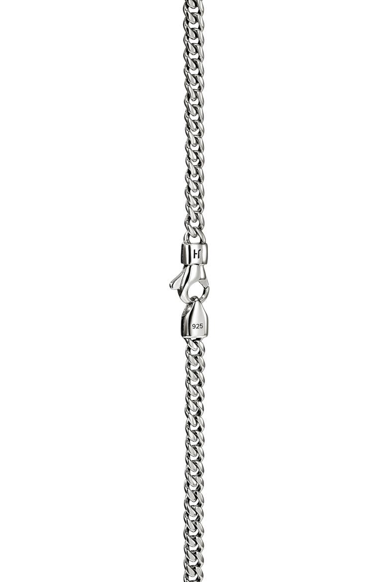 Curb Chain Necklace, Alternate, color, STERLING SILVER