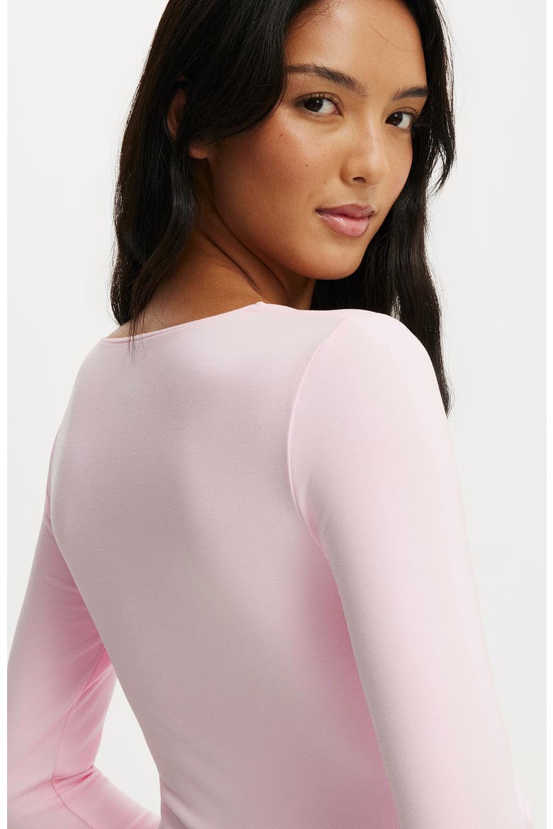 Women's Active Ultra Soft Scoop Neck Long Sleeve, Alternate, color, Cherry Dream