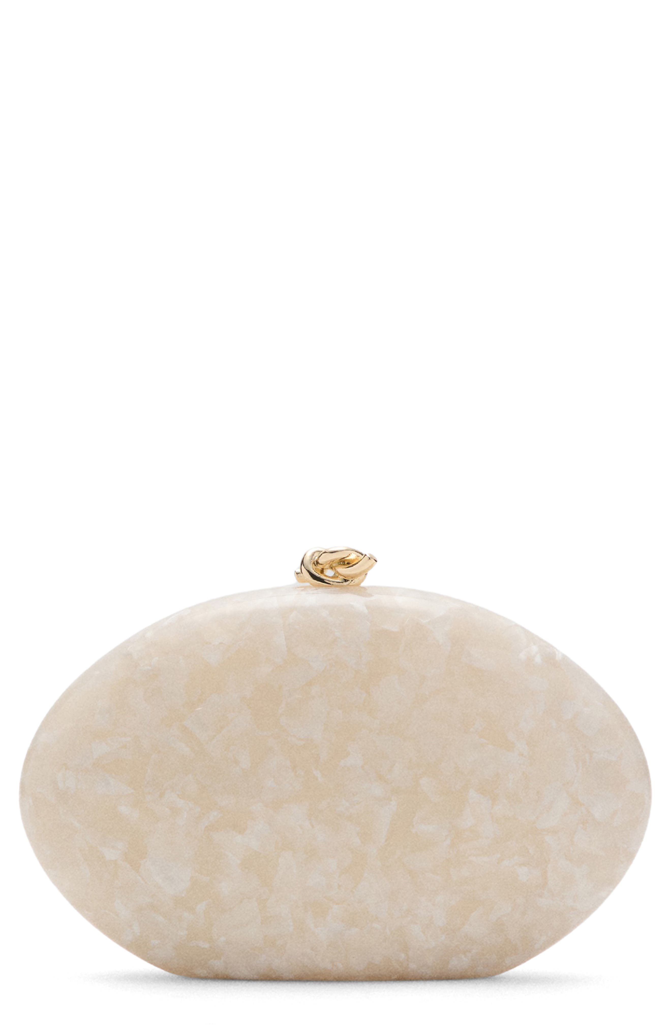 Pearl Effect Clutch, Main, color, IVORY WHITE