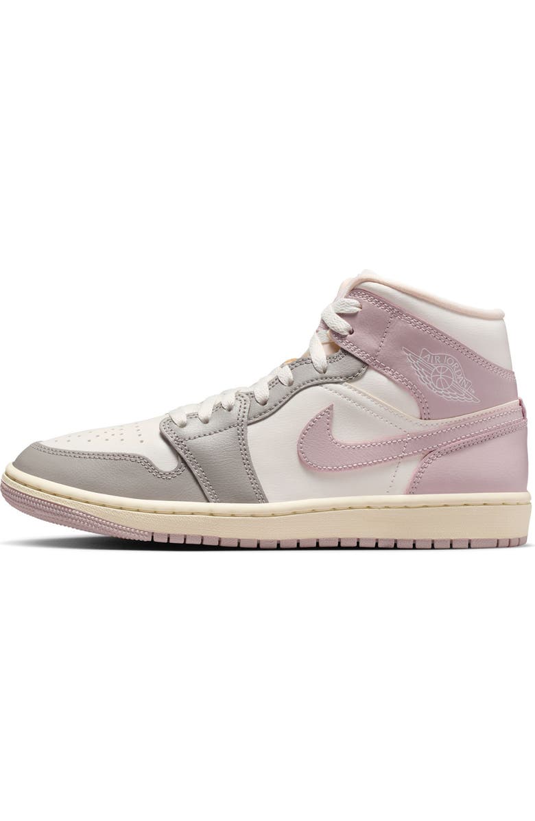 Jordan Air Jordan 1 Mid Sneaker, Alternate, color, Sail/ Particle Rose/ Stone