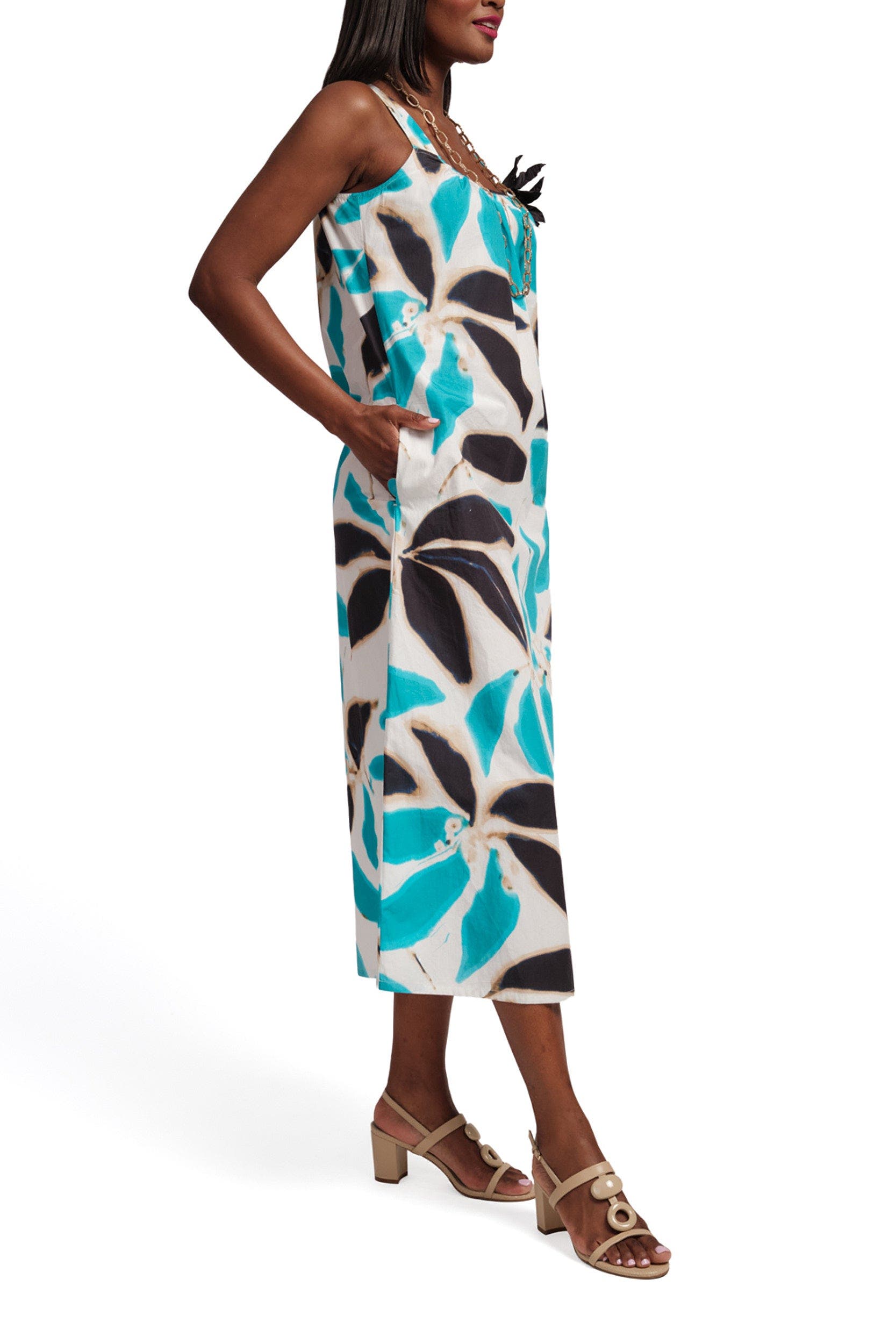 Lynda Maxi Dress Banana Leaf - image 2