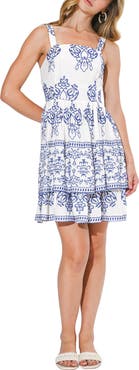 Adelyn Rae Cassidy Embroidery Minidress