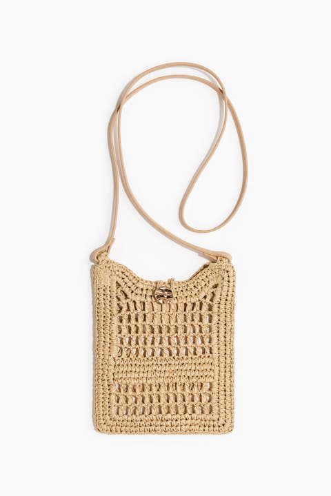 Straw Phone Bag
