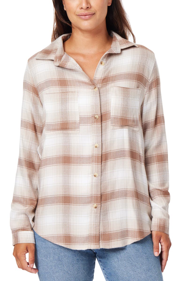 C & C California Ariana Plaid Button-Up Shirt, Alternate, color, 