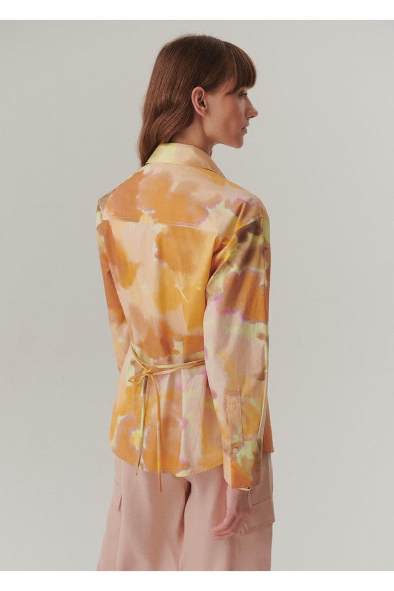 Chloris Long Sleeve Shirt, Alternate, color, Orange
