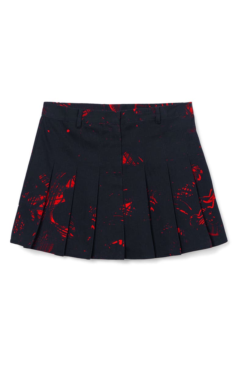 Desigual Lacroix Pleated Miniskirt, Alternate, color, 
