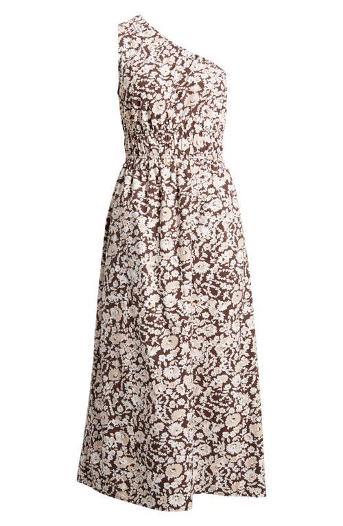 Rails Selani Asymmetric Midi Dress In Russet Floral