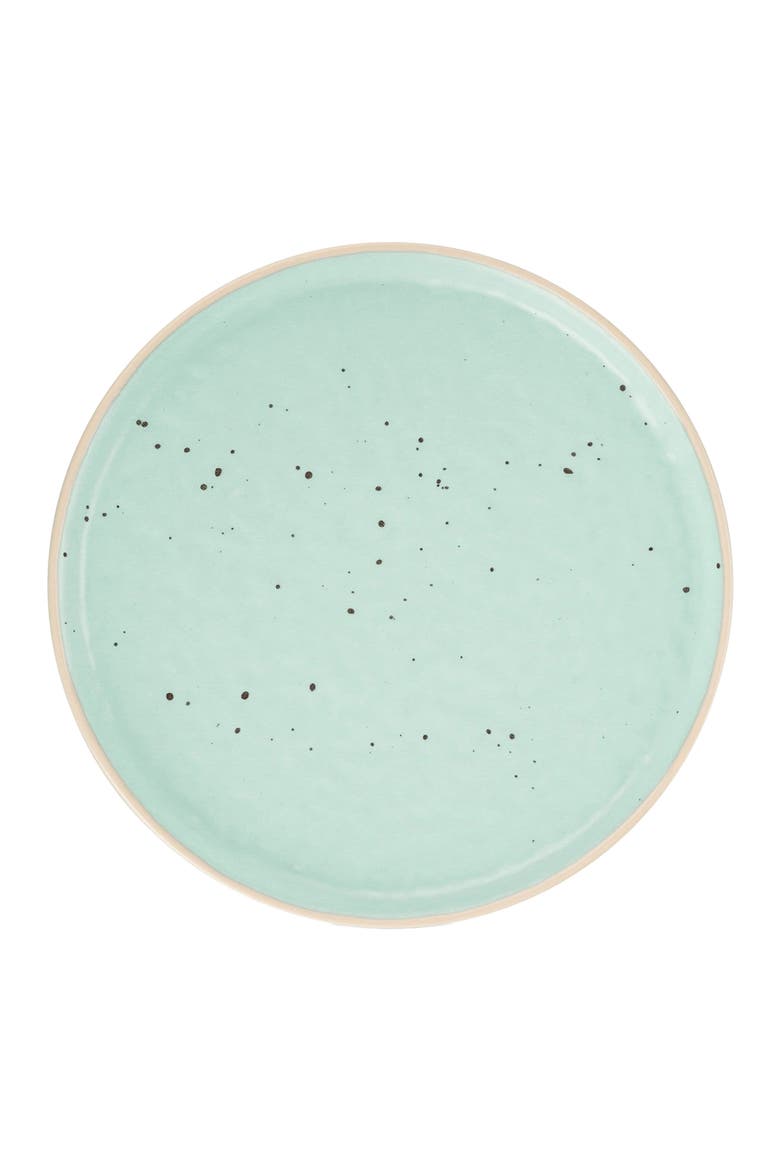 Elena Stoneware 4-Piece Dinner Plate Set, Alternate, color, Mint