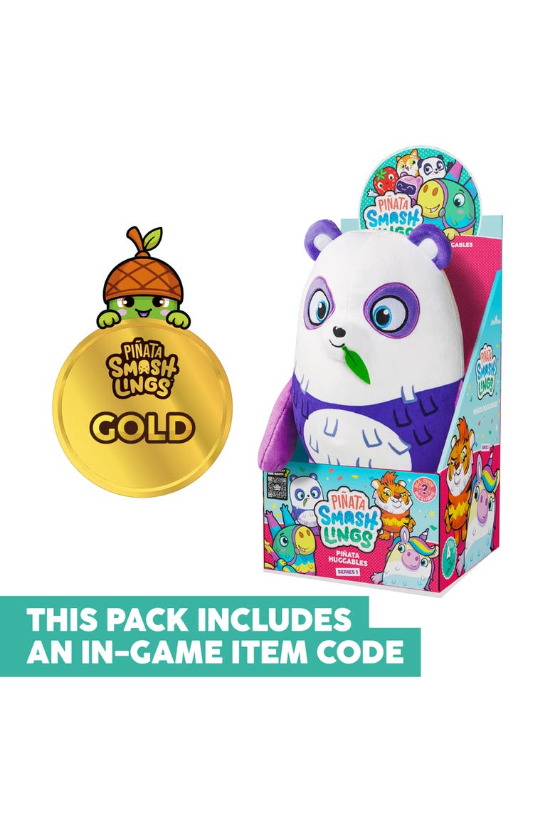 Piñata Smashlings Huggable 12" Plush Sana The Panda Series 1, Alternate, color, Multicolored