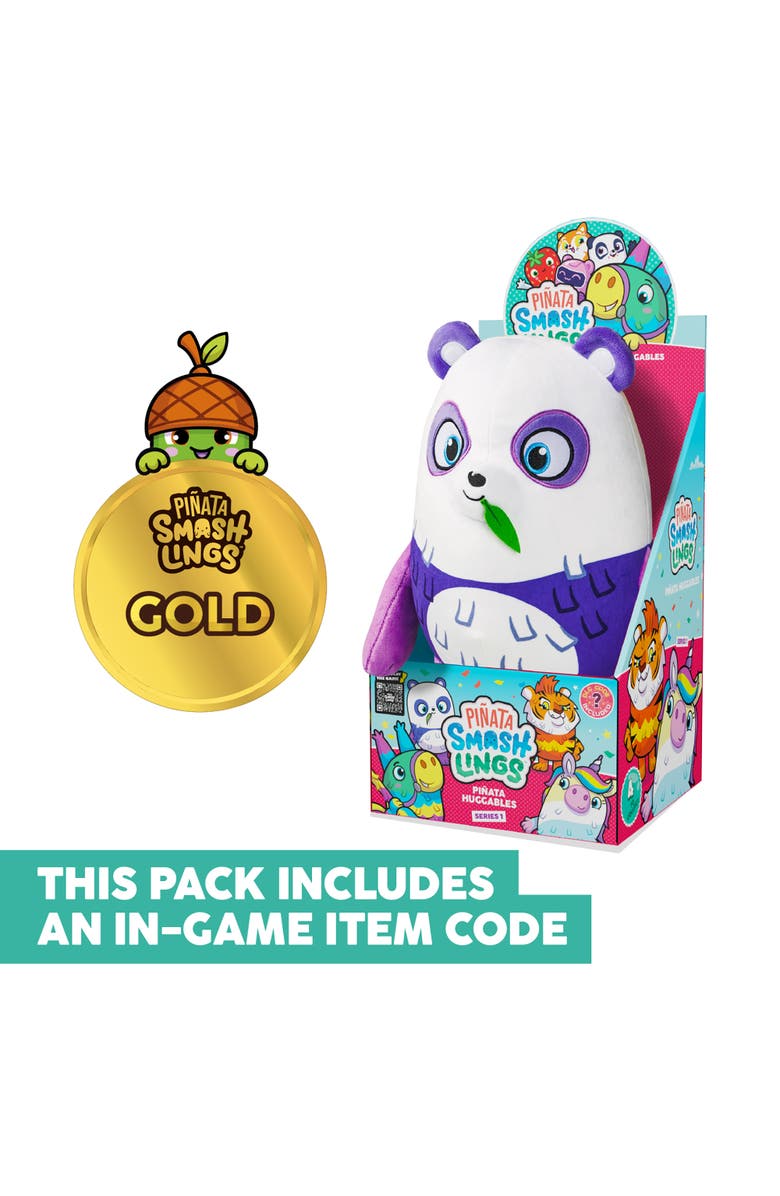 Pinata Smashlings Huggable 12" Plush Sana The Panda Series 1, Alternate, color, Multicolored