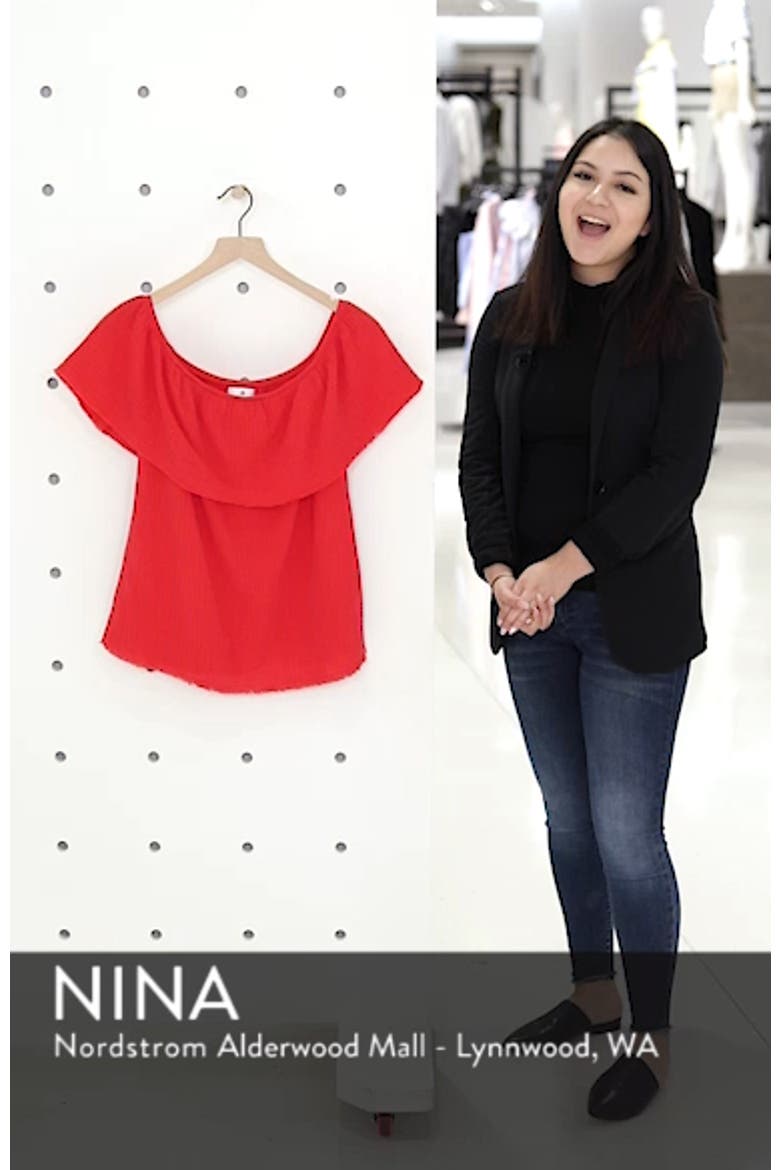 Ruffle Off the Shoulder Top video
