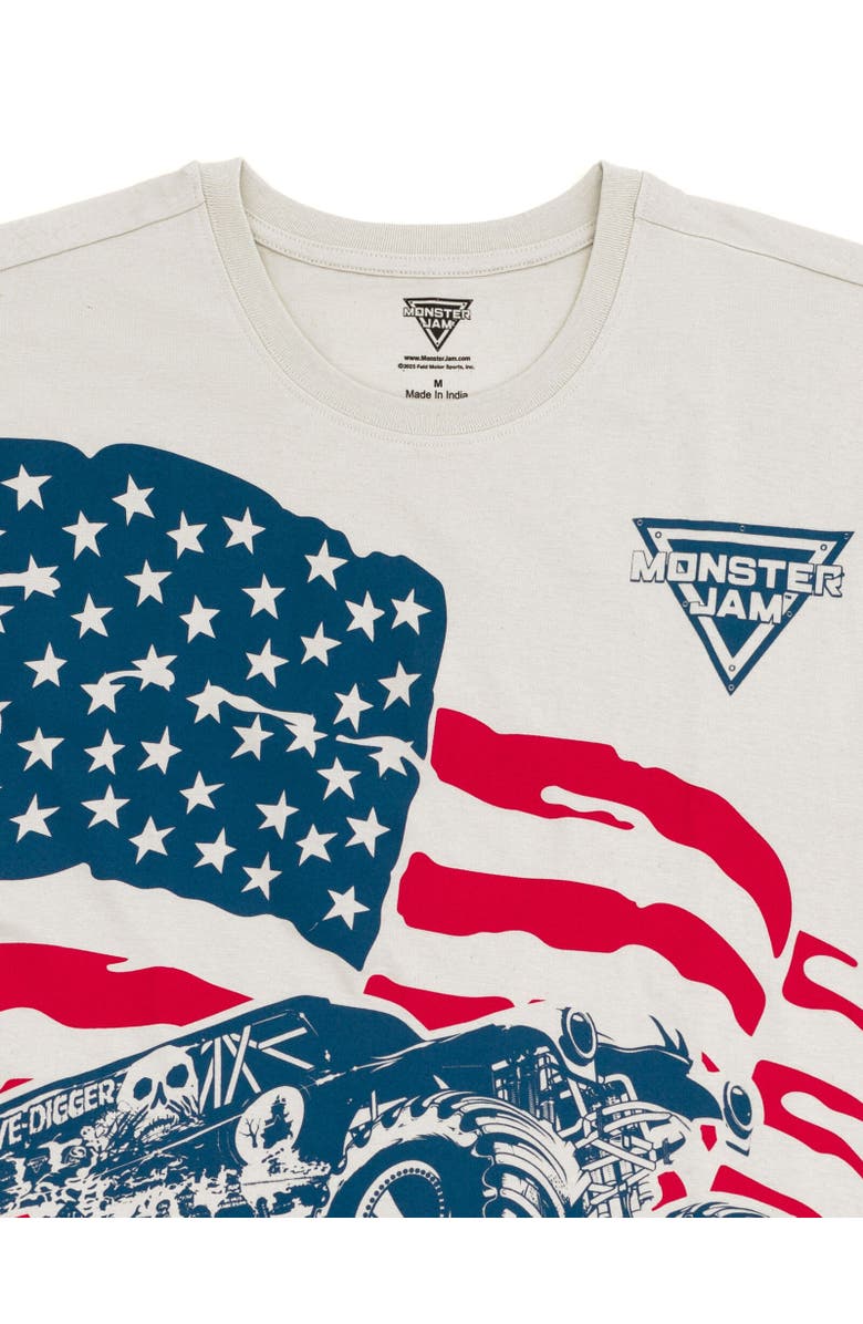 Monster Jam Grave Digger T-Shirt, Alternate, color, Light Gray