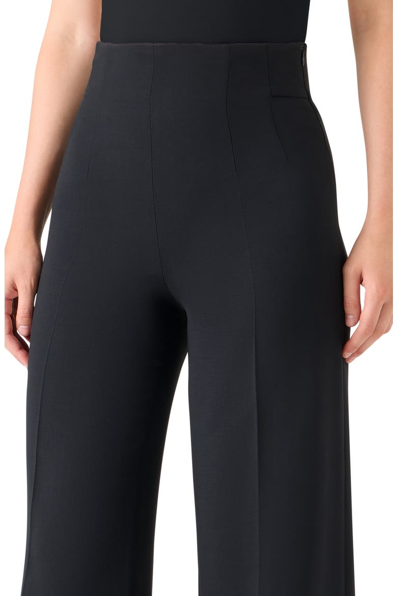 Fiyuki Wool Blend Double Face Wide Leg Pants, Alternate, color, BLACK