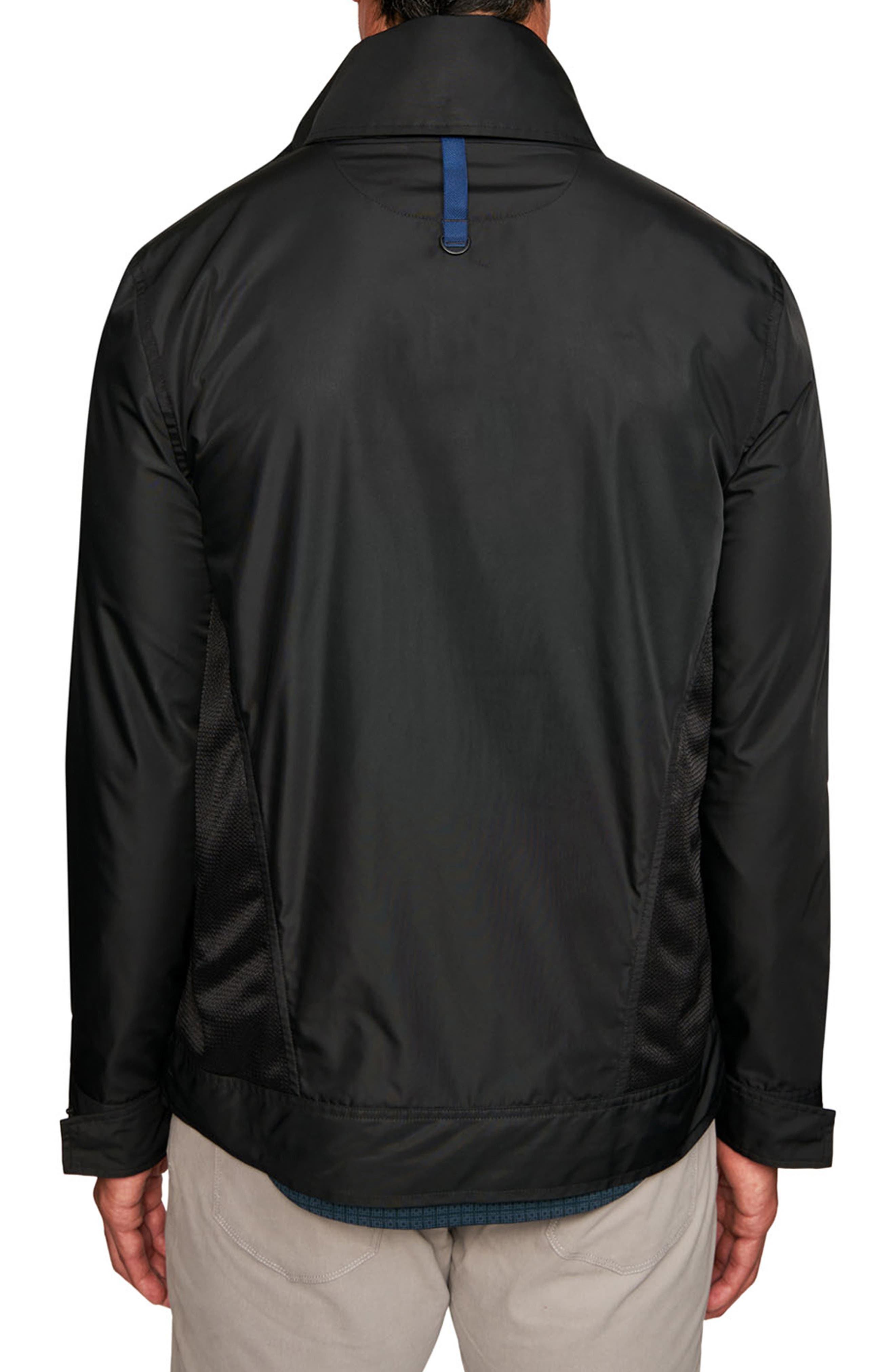 Solid Water Resistant Mesh Hooded Jacket - image 2