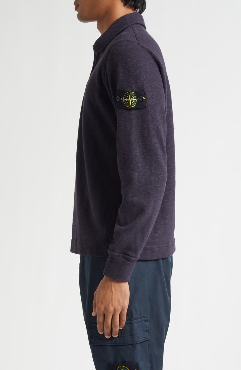 Stone Island Long Sleeve Polo, Alternate, color, V0126 Ink