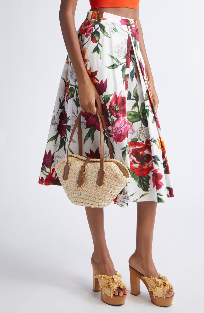 Dolce&Gabbana Capri Crocheted Corn Husk Tote, Alternate, color, 8Z096 Naturale/ Caramello