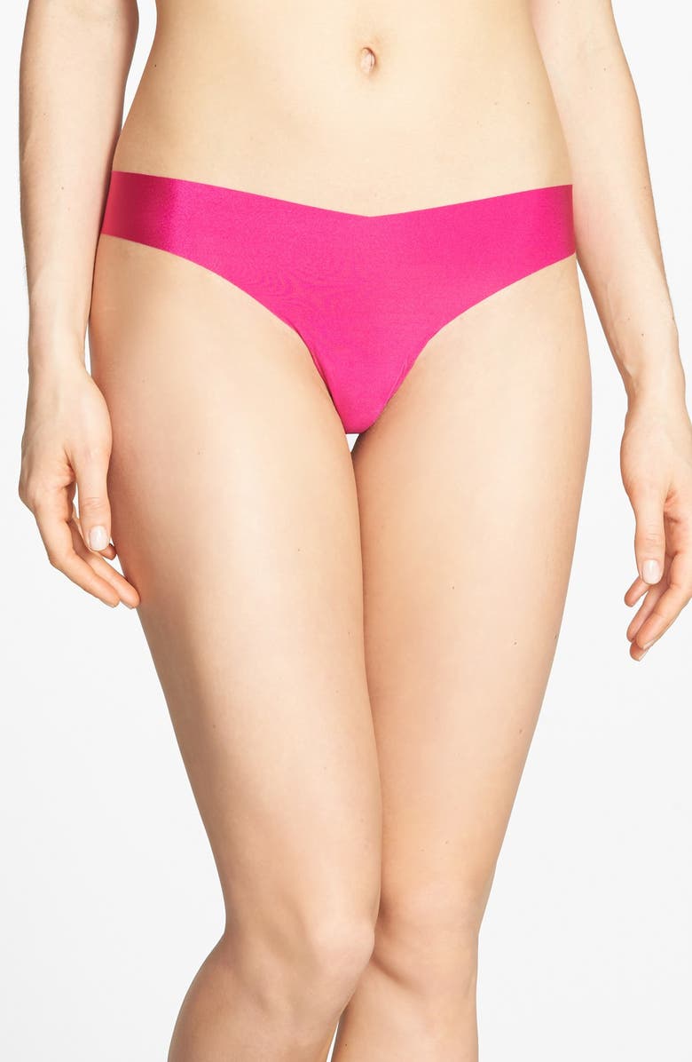 Commando Cotton Thong, Main, color, Pink